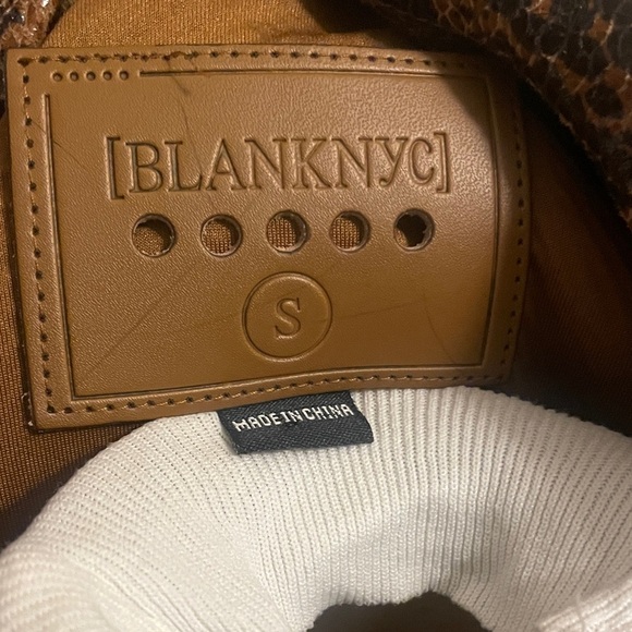 Blank NYC Tan Snake Print Trench Coat - Picture 2 of 9